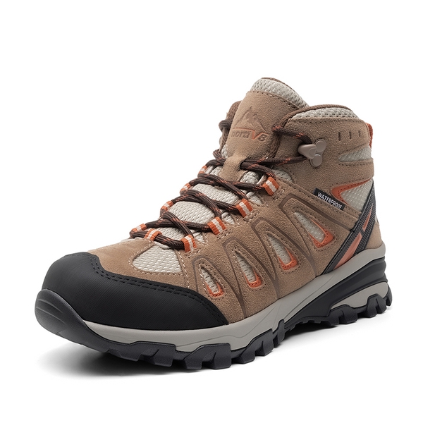 Women's Suede Waterproof Hiking Boots 【Wide Fit】 - BROWN -  0