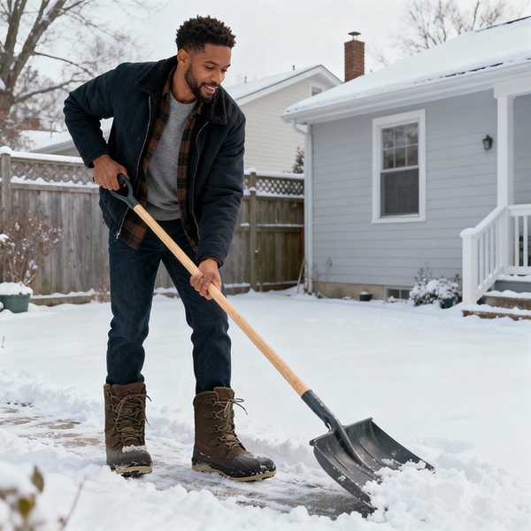 Men's Waterproof Winter Snow Boots - KHAKI BROWN - 6
