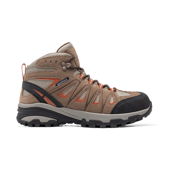 Women's Suede Waterproof Hiking Boots 【Wide Fit】 - BROWN - 2