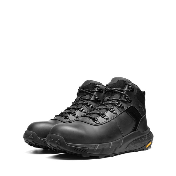 Men's Water-Resistant Nano Toe Work Boots - BLACK - 2
