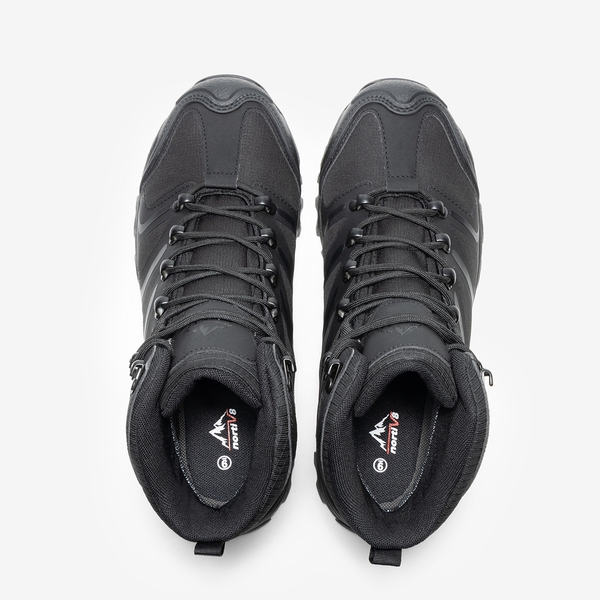 Men's Steel Toe Waterproof Work Safety Boots - ALL BLACK - 5