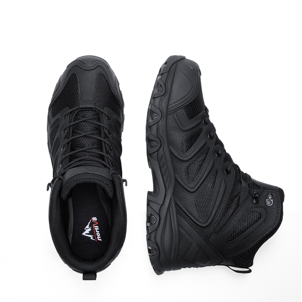 [Armadillo Series] Men's & Women's Waterproof Hiking & Walking Boots - BLACK - 4