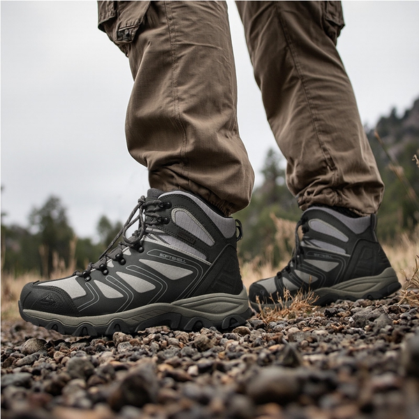 [Armadillo Series] Men's & Women's Waterproof Hiking & Walking Boots - LIGHT GREY - 5