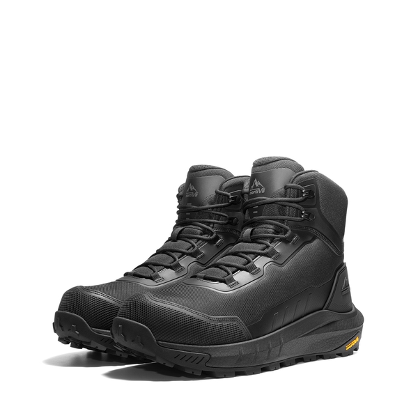 Men's Slip-Resistance Nano Toe Work Boots - BLACK - 2