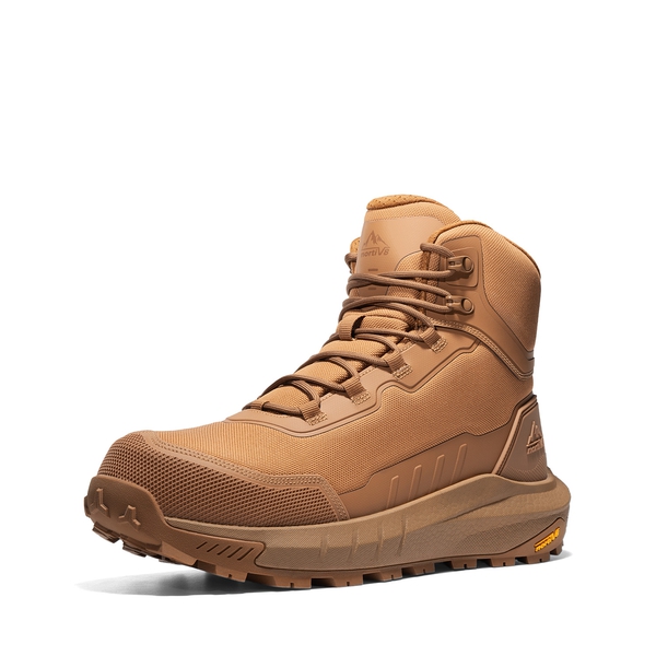 Men's Slip-Resistance Nano Toe Work Boots - COYOTE -  0