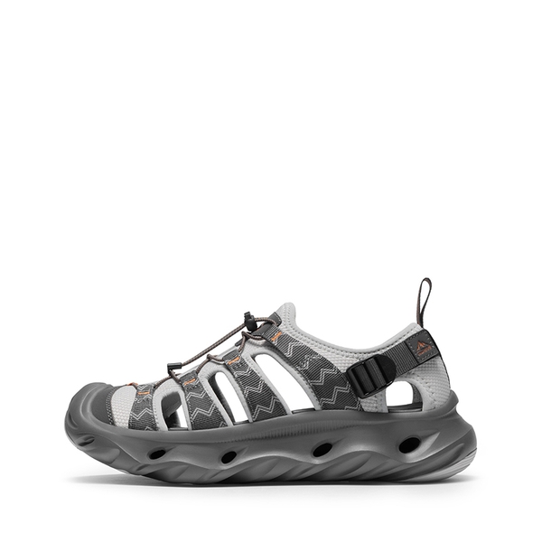 Men's Breathable Mesh Upper Water Sandals Shoes - GREY - 1