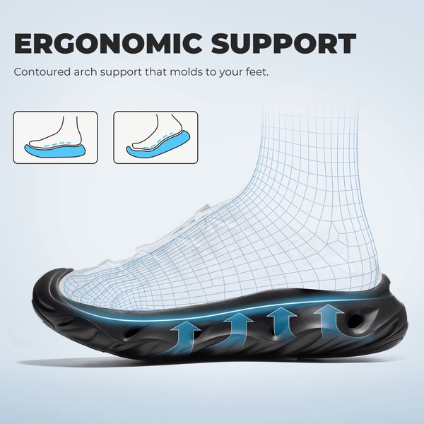 Men's Shock Absorption Comfortable Water Sandals Shoes - BLUE/BLACK - 7