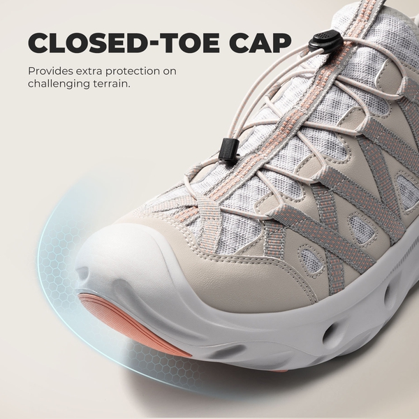 Men's Shock Absorption Comfortable Water Sandals Shoes - LIGHT GREY - 3