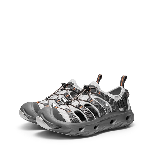 Men's Breathable Mesh Upper Water Sandals Shoes - GREY - 2