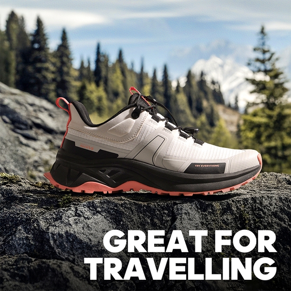 [Gladiator] Women's Lightweight Comfort Hiking Shoes - GREY PINK - 5