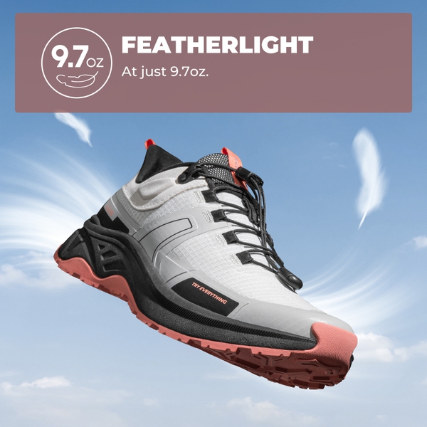 [Gladiator] Women's Lightweight Comfort Hiking Shoes - GREY PINK - 1