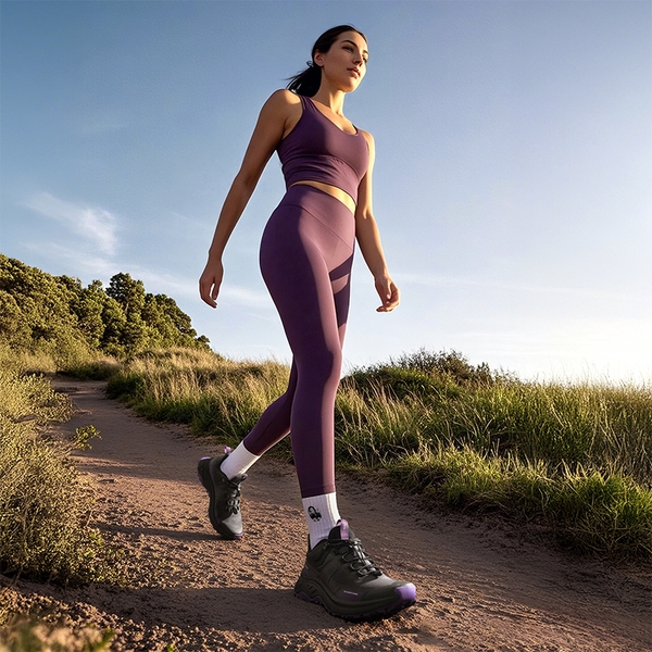 [Gladiator] Women's Lightweight Comfort Hiking Shoes - BLACK-PURPLE - 7