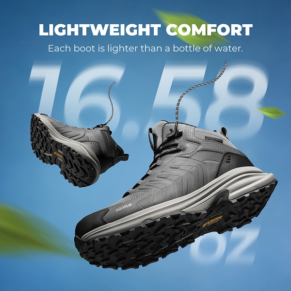 DualStride Armadillo FieldLite Waterproof Hiking Line - DARK GREY - 4