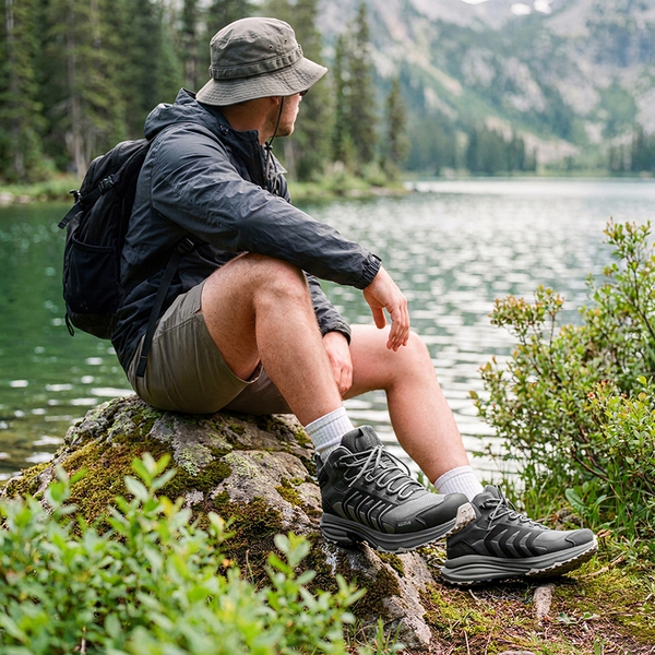 Men's DualStride Armadillo FieldLite Mid WaterproofPRO - LIGHT GREY - 8