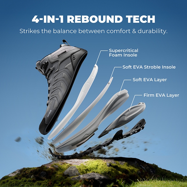 DualStride Armadillo FieldLite Waterproof Hiking Line - DARK GREY - 3