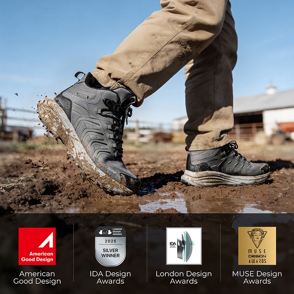 DualStride Armadillo FieldLite Waterproof Hiking Line - DARK GREY - 2