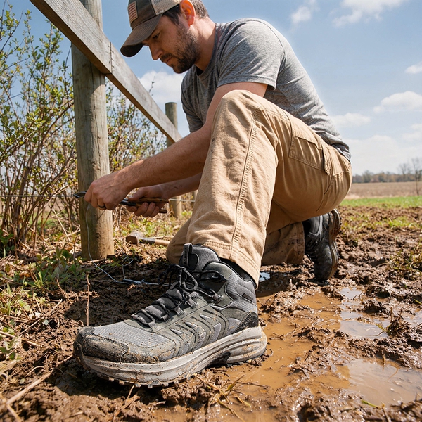 DualStride Armadillo FieldLite Waterproof Hiking Line - DARK GREY - 8