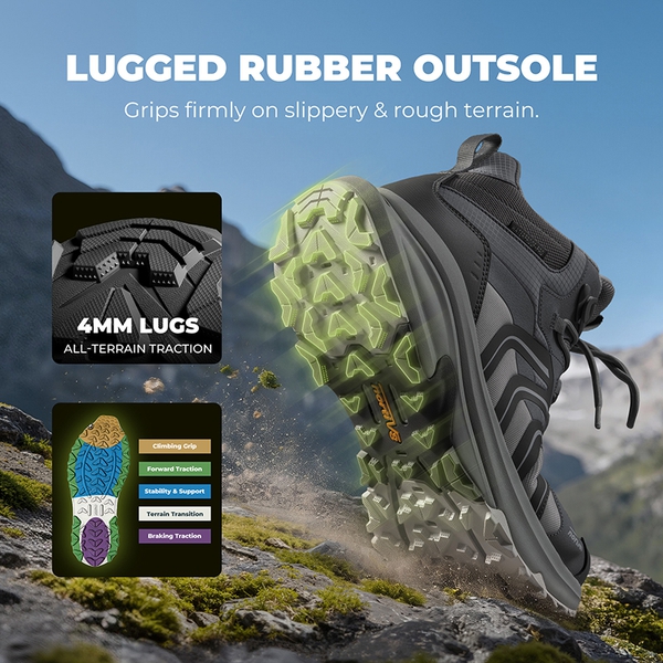 Men's DualStride Armadillo FieldLite Mid WaterproofPRO - LIGHT GREY - 6