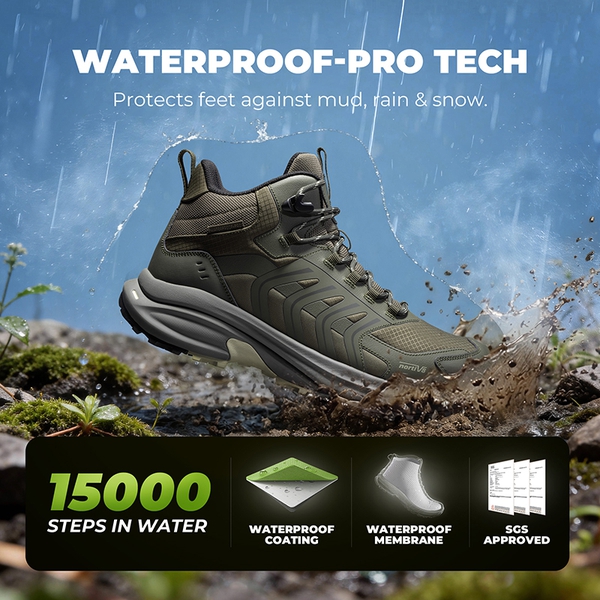Men's DualStride Armadillo FieldLite Mid WaterproofPRO - ARMY GREEN - 5