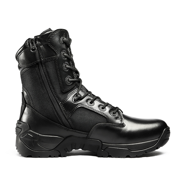Men's Tactical Combat Work Boots【Wide Fit】 - BLACK - 1
