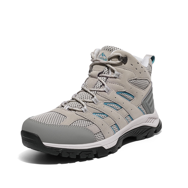 Women's Lightweight Waterproof Hiking Boots - LIGHT GREY -  0