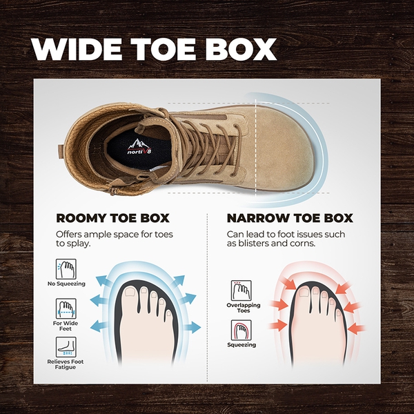 Men's Military & Tactical Wide Toe Leather Boots - COYOTE - 11