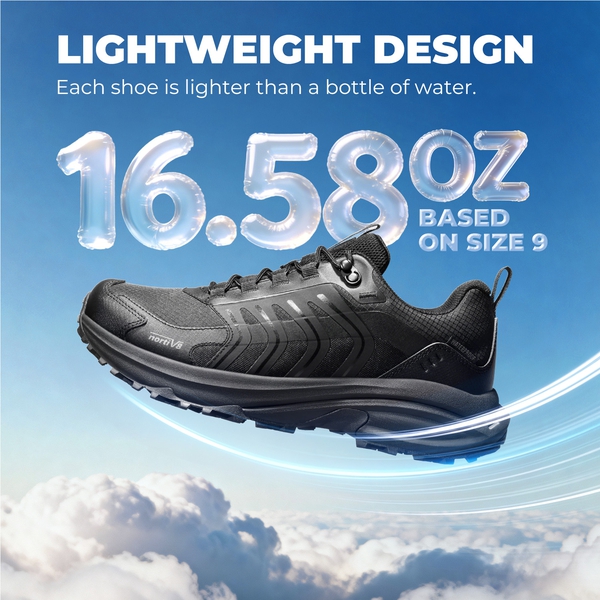 Men's DualStride Armadillo FieldLite Waterproof - ALL BLACK - 3