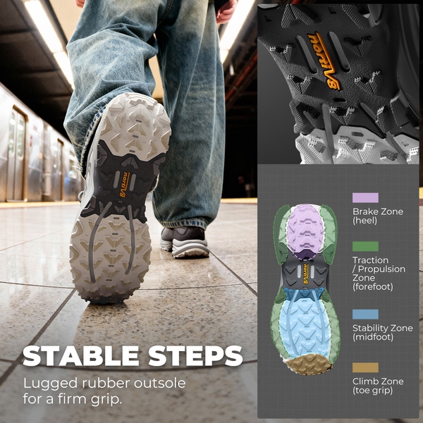 DualStride Armadillo FieldLite Waterproof Hiking Line - LIGHT GREY - 5