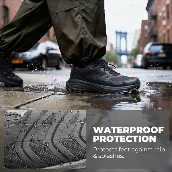 Men's DualStride Armadillo FieldLite Waterproof - ALL BLACK - 4