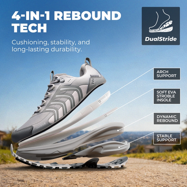 DualStride Armadillo FieldLite Waterproof Hiking Line - LIGHT GREY - 2