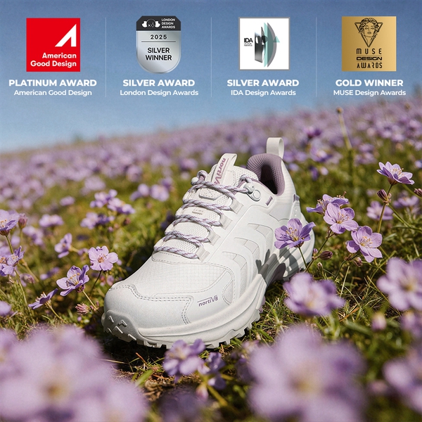 Women's DualStride Armadillo FieldLite Waterproof - WHITE/PURPLE - 3