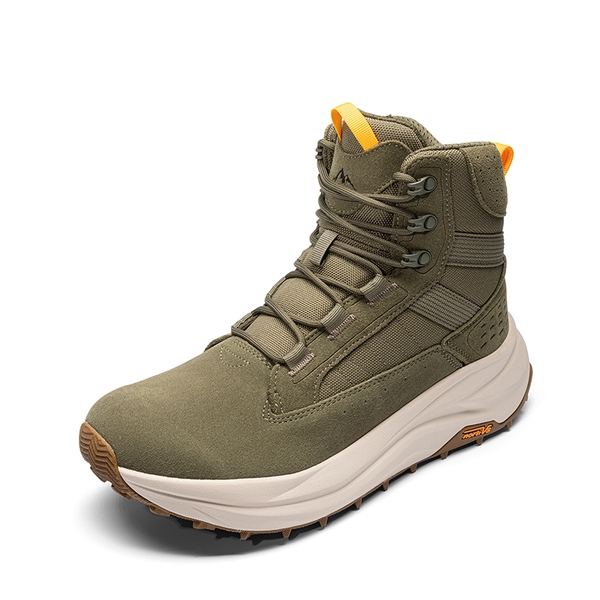 Men’s Leather Tactical Combat Boots - OLIVE - 1