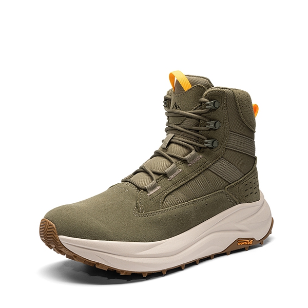 Men’s Leather Tactical Combat Boots - OLIVE - 2