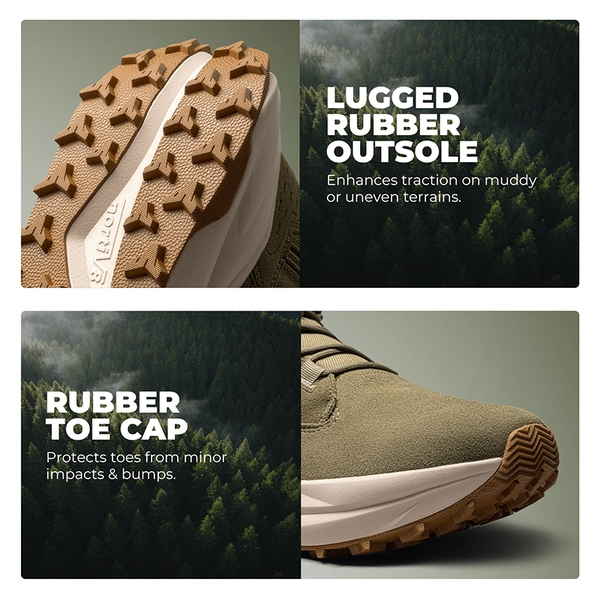 Men’s Leather Tactical Combat Boots - OLIVE - 9