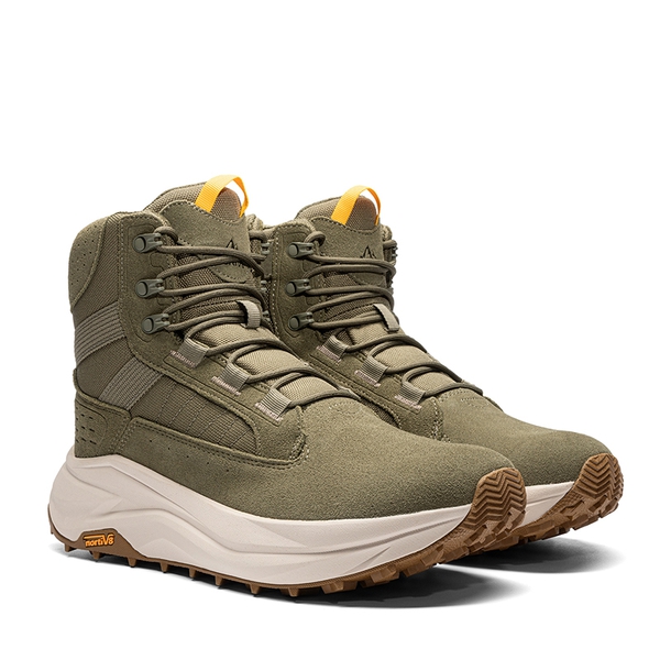 Men’s Leather Tactical Combat Boots - OLIVE - 3