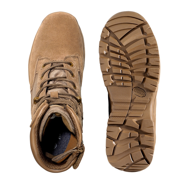 Men's Tactical Combat Work Boots【Wide Fit】 - BROWN - 2