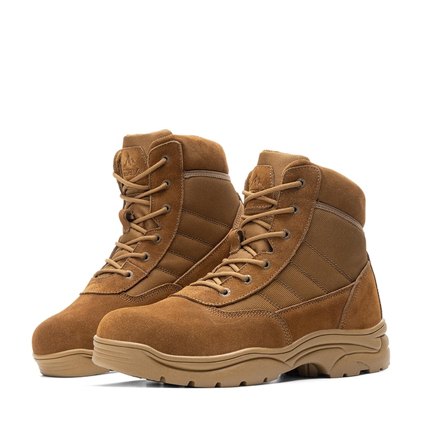 Men's Ankle-High Tactical Work Boots - COYOTE - 2