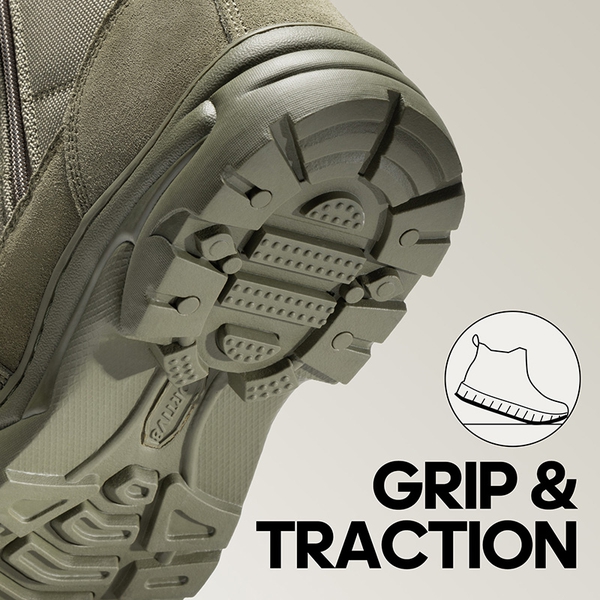 Men's Military Tactical Combat Boots - ARMY GREEN - 5