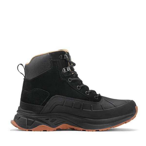 Women's Comfort Wide Non-Slip Hiking Boots - BLACK - 2