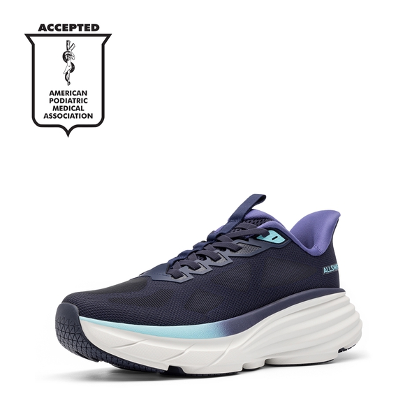 Women’s Slip-On Arch Support Running Shoes - BLUE -  0