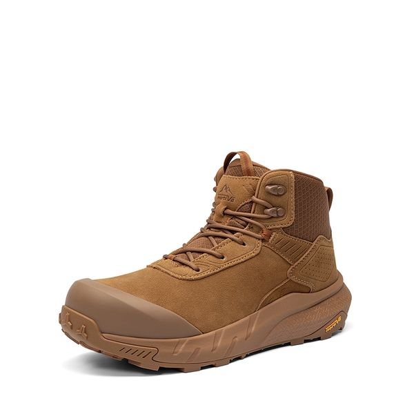Men's Lightweight Non-Slip Nano Toe Cap Work Boots - COYOTE -  0
