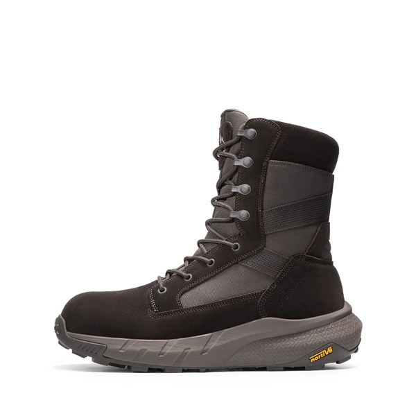 Men's Nano Composite Toe Mesh Lining Work Boots - BROWN - 1