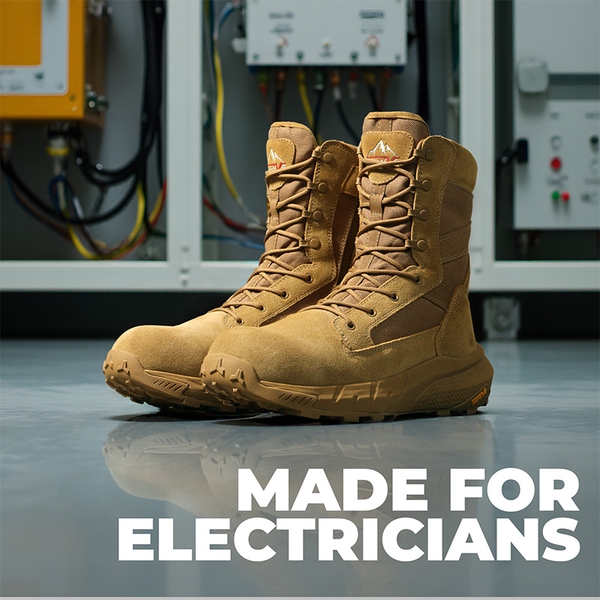 Men’s Nano Composite Toe Work Boots【Wide Fit】 - COYOTE - 8