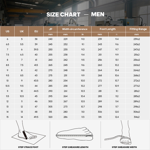 Men’s Nano Composite Toe Safety Boots【Wide Fit】 - COYOTE - 9