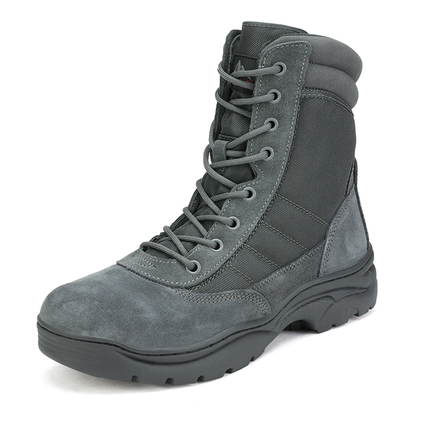 Men's Military Tactical Combat Boots - DARK GREY -  0