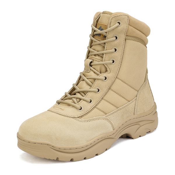 Men's Military Tactical Combat Boots - SAND -  0