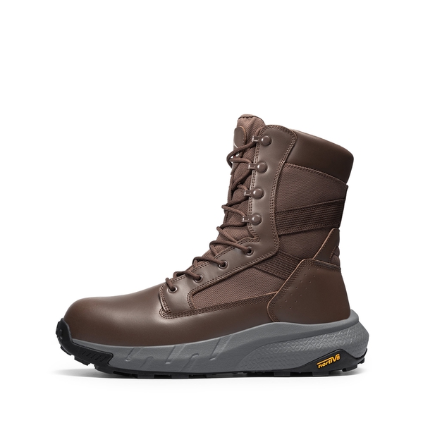 Men's Nano Composite Toe Mesh Lining Work Boots - DARK BROWN - 1