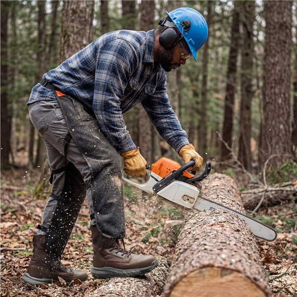 Men's Nano Composite Toe Mesh Lining Work Boots - DARK BROWN - 7