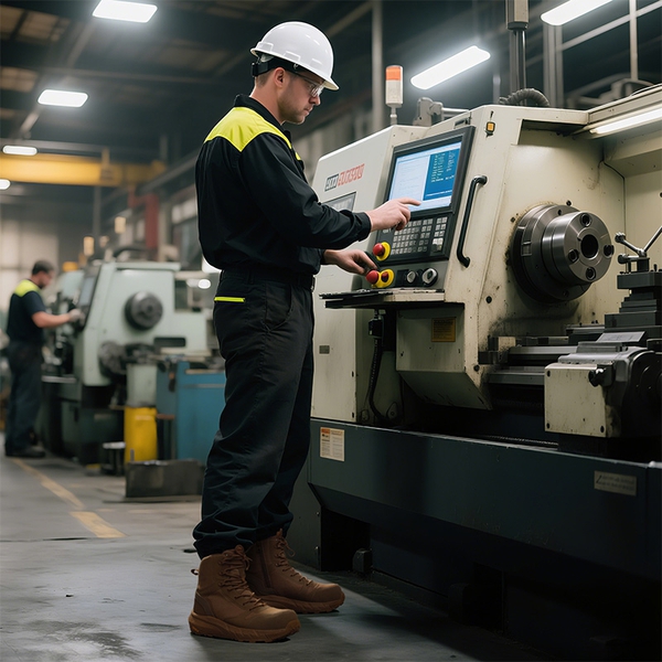 Men’s Nano Composite Toe Safety Boots【Wide Fit】 - COYOTE - 7