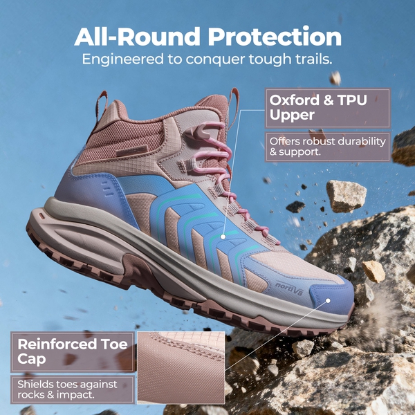  DualStride Armadillo FieldLite Waterproof Hiking Line TK&WEB Limited Edition - LIGHT PINK - 7